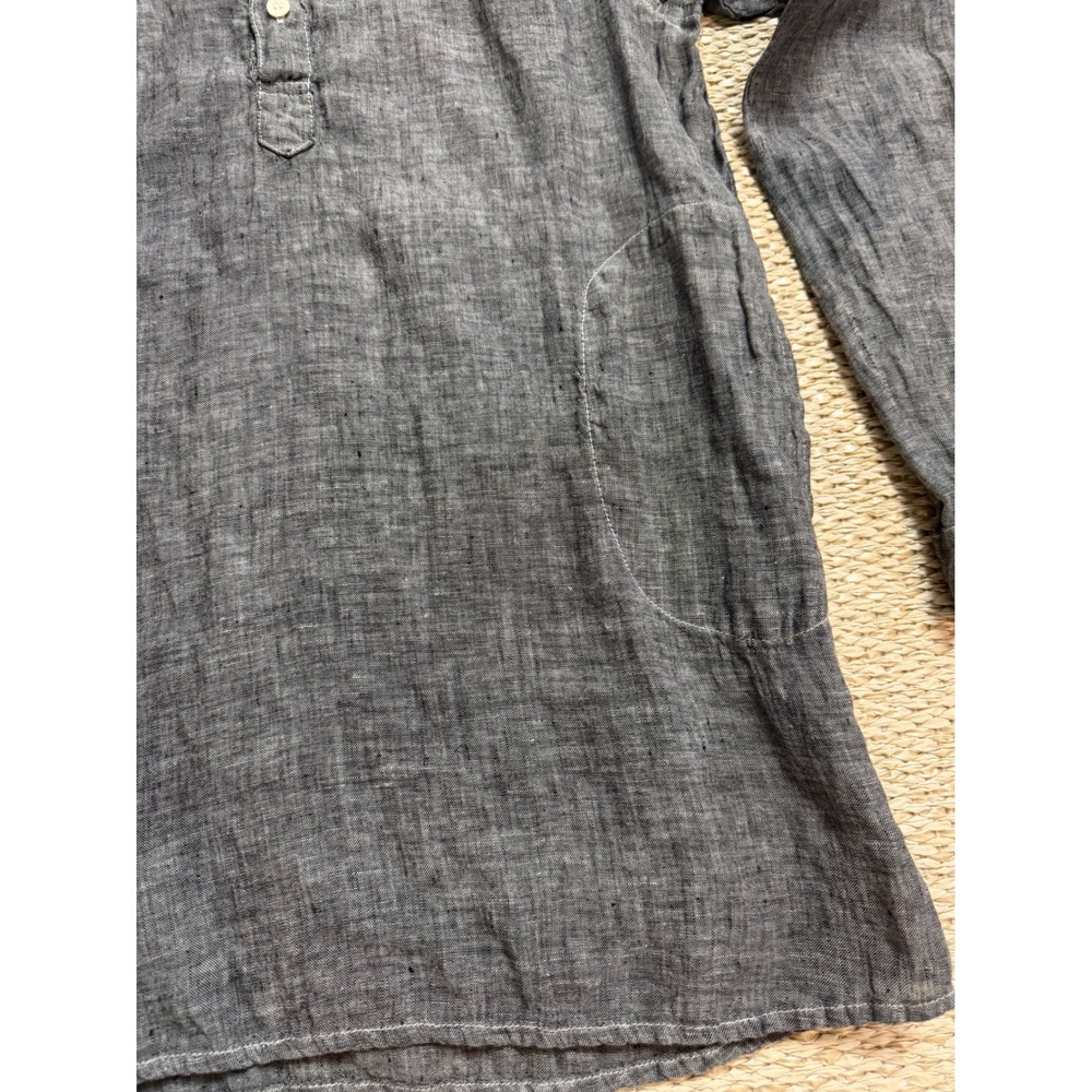CP Shades 100% Linen Tunic Top Long Sleeve Lagenlook euro summer coastal XS - Picture 7 of 7